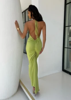 Women DressMeZee Dresses|Angel Energy Maxi Dress- Green