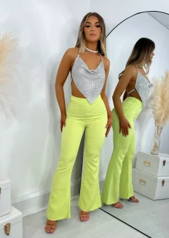 Women DressMeZee Bottoms|Bobbi Tailored Flared Trousers