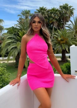 Women DressMeZee Co-Ords|Meet Me Under The Palms Two Piece - Pink