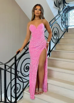 Women DressMeZee Dresses|Princess Energy Sparkle Gown - Pink