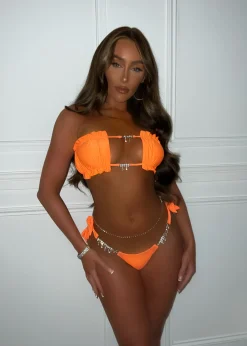Women DressMeZee Swimwear|Tropic Tonic Diamante Bikini - Orange